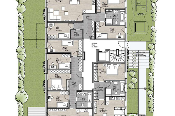 Freiflächenplan