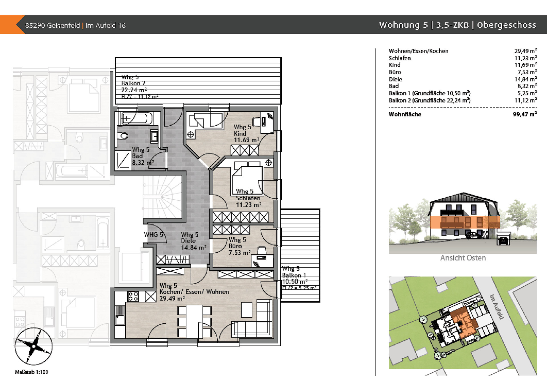 Grundriss Wohnung 5